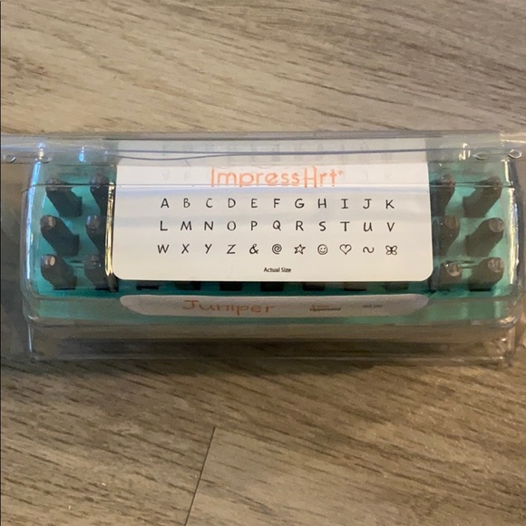 ImpressArt Juniper Uppercase Metal Stamps 3mm NIB - Picture 5 of 6